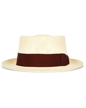 Malbon Anton Straw Hat - White