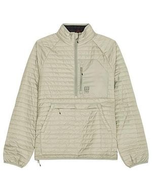 Topo Global Puffer Pullover - Natural