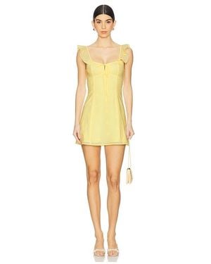 MORE TO COME Jay Mini Dress - Yellow