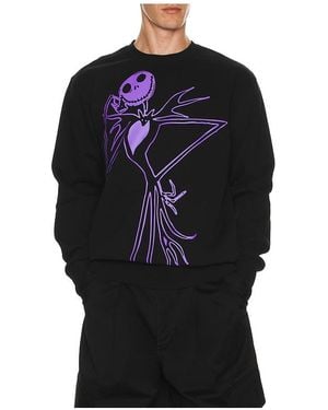 Huf X The Nightmare Before Christmas Jack Skellington Crew Sweatshirt - Black