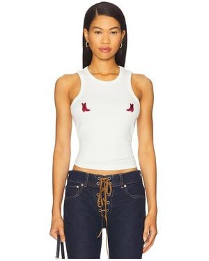 Urban Outfitters Oberteil Nice Boots - Weiß