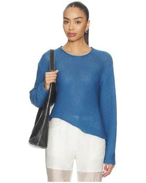 Leset Ben Crew Pullover - Blue