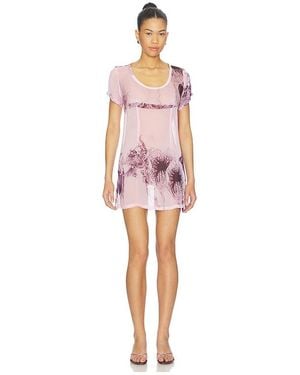 Muma World Amazonia Organza Mini Dress - Pink