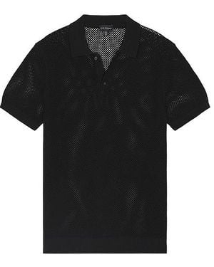 Club Monaco Textured Jumper Polo - Black