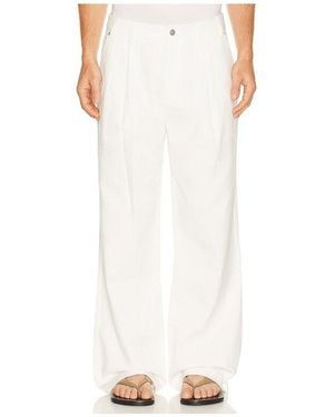 KROST Single Pleated Trouser - White