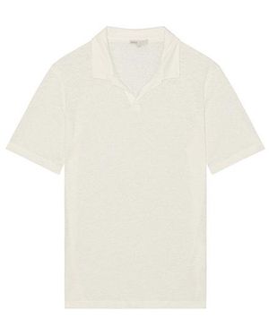 Onia Shaun Linen Polo - White