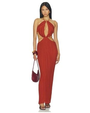 Nbd ROBE DE SOIRÉE SUHANI en Rust - Rouge