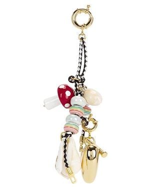 Timeless Pearly Charms Rope Keychain - Metallic