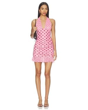 MORE TO COME Kristen Halter Mini Dress in Blue | Lyst