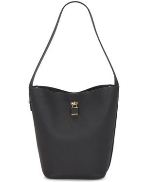 Tory Burch Beuteltasche Leather Slim - Schwarz