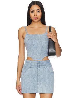 NonChalant Label Bea Crop Top - Blue