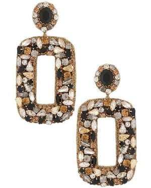 Deepa Gurnani Pendientes Largos Libi En Color Neutral Talla - Metálico