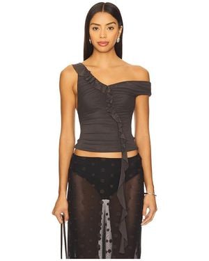 Bec & Bridge Blaine Asymmetric Top - Black