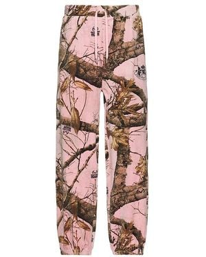 Pleasures Realtree Velour Track Pants - White