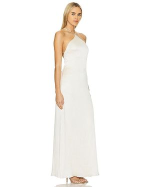 Line & Dot Gramercy Halter Neck Dress in Blue | Lyst