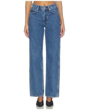 Rag & Bone Shea Full Length Straight Jeans - Blue
