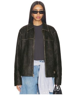 Guess Faux Leather Jacket - Black