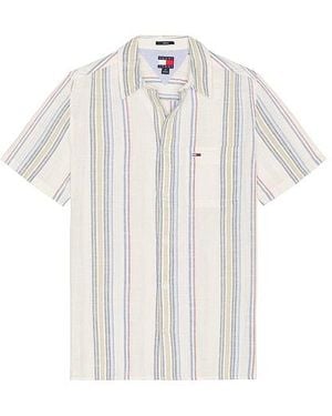 Tommy Hilfiger Hemd Slub - Weiß