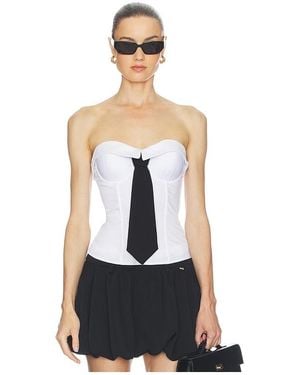 Aniye By Sandy Bustier Top - White