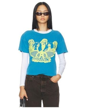 MadeWorn T-Shirt Mit Motiv Aerosmith - Blau