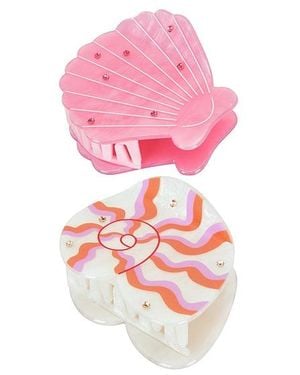 Frasier Sterling Haarspangen-Set Shell - Pink