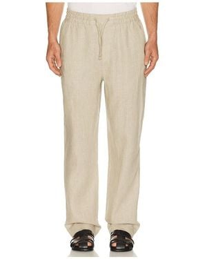 CHE Avila Linen Drawstring Trouser - Natural