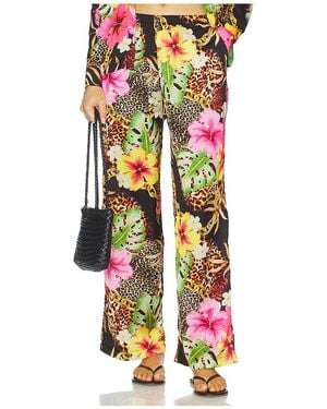 Luli Fama Elastic Waistband Pant - White