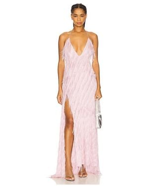 For Love & Lemons Heidi Fringe Maxi Dress - White