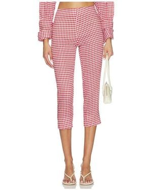 AEXAE Linen Capri Pant - Pink