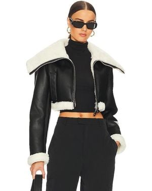 L'academie Lilianna Cropped Jacket - Black