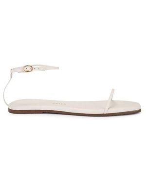 TKEES Sandale Square Toe Twiggy - Weiß