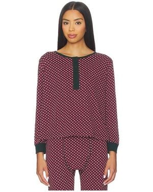 The Great The Crop Sleep Henley - Purple