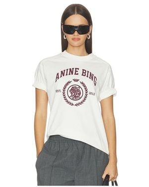 Anine Bing Jaylin Tee Collegiate - White