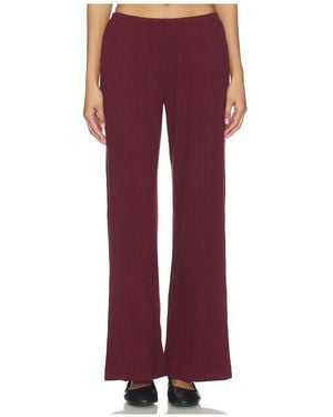 DONNI. The Jumper Rib Simple Pant - Red