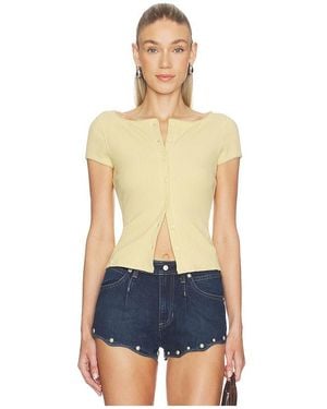 Free People GILET MOST WANTED en Yellow - Bleu