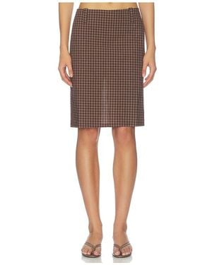 Lioness Play On Midi Skirt - Brown