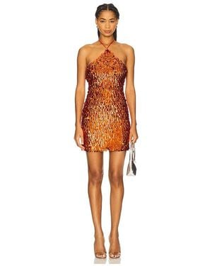 Kim Shui Sequin Mini Dress - Orange