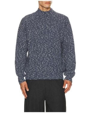 Far Afield Bayer Ribbed Roll Neck Jumper - Blue