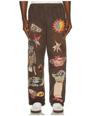 Samuel Zelig Collage Pant - Brown