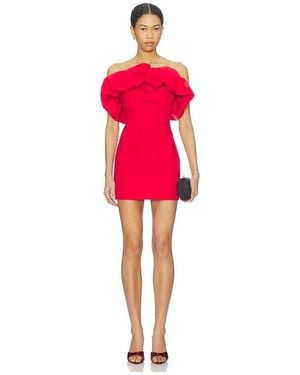 Shona Joy Campbell Strapless Bubble Mini Dress - Red