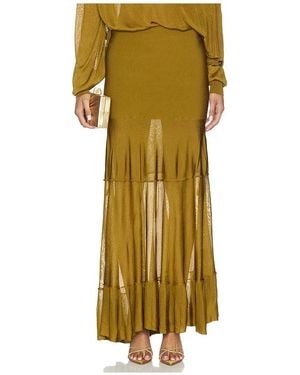 Altuzarra Falda Gorrell En Color Amarillo Mostaza Talla (También En Xs)