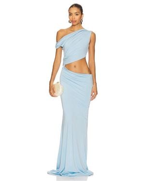 AWAVE Studio Shoulder And Waist Long Dress - White