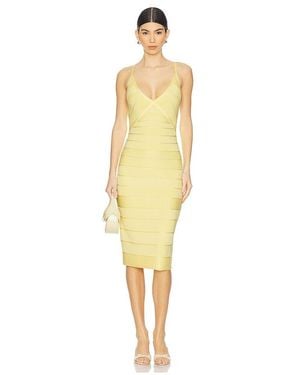 Hervé Léger The Rowan Dress - Yellow