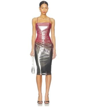 Fleur du Mal Kleid Mit Ombré-Glanz - Rot