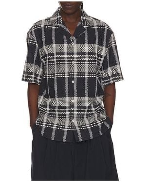 KROST Plaid Dash Bowling Shirt - Black