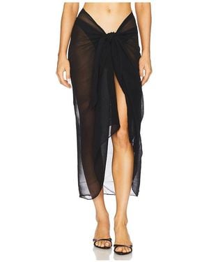Away That Day Santorini Sarong - Black