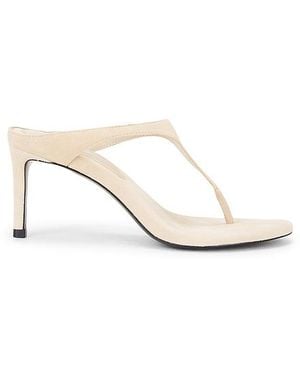 Black Suede Studio Pantolette Laurel 65 - Weiß