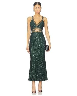 Never Fully Dressed Sequin Mimi Dress - Green