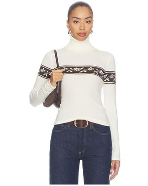 Frankie's Bikinis Tucker Cloud Knit Turtleneck Jumper - Blue