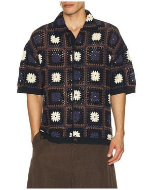 AllSaints Mandon Knitted Shirt - Black